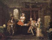 William Hogarth Painting fashionable marriage group s visit to doctor France oil painting artist
